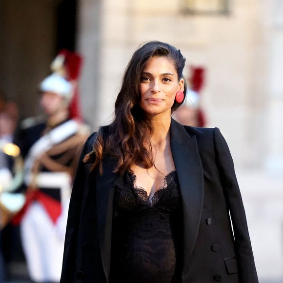 info - Tatiana Silva a décidé de quitter la présentation de la météo du week-end sur TF1 - Tatiana Silva (enceinte, ancienne miss Belgique) arrivant au dîner d'état au palais de l'Elysée à Paris en l'honneur de la visite du roi et de la reine de Belgique en France le 14 octobre 2024.

© Dominique Jacovides / Bestimage
