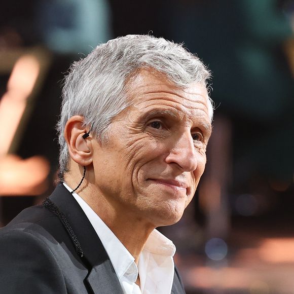 Nagui - Les personnalités se mobilisent lors de la 37e édition du Téléthon sur le plateau de France 2, avec pour parrain Vianney. Le 9 décembre 2023. © Coadic Guirec / Bestimage