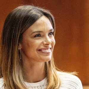 Marine Lorphelin (Miss France 2013) - Dévoilement du parcours du relais de la flamme des Jeux Olympiques de Paris 2024 dans la grand amphitheatre de la Sorbonne à Paris le 23 juin 2023.