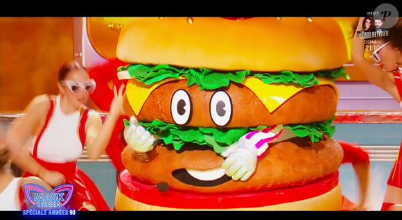 Le Burger dans "Mask Singer", capture d'écran TF1