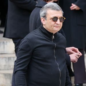Thomas Langmann - Sorties des obsèques du prince Jean-Stanislas Poniatowski en l'Eglise polonaise à Paris, France, le 29 avril 2024. © Jacovides-Moreau/Bestimage