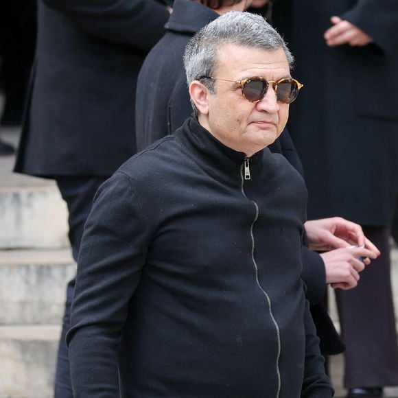 Thomas Langmann - Sorties des obsèques du prince Jean-Stanislas Poniatowski en l'Eglise polonaise à Paris, France, le 29 avril 2024. © Jacovides-Moreau/Bestimage