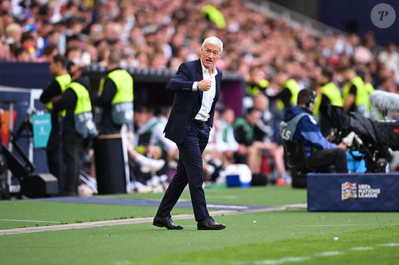 Didier DESCHAMPS, entraîneur de la France, lors du match de l'UEFA Nations League entre l'Allemagne et la France à la Mercedes-Benz Arena le 8 juin 2025 à Stuttgart, Allemagne. (Photo de Baptiste Fernandez/Icon Sport/ABACAPRESS.COM)