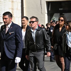 Steevy Boulay, Benjamin Castaldi, Julie Mercy, Alexia Laroche-Joubert - Obsèques de Loana Petrucciani dans la cathédrale Sainte-Réparate à Nice le 10 avril 2026. L'ancienne star de téléréalité a été retrouvée morte dans son appartement niçois par les autorités, le 25 mars dernier.
Bruno Bebert / Bestimage