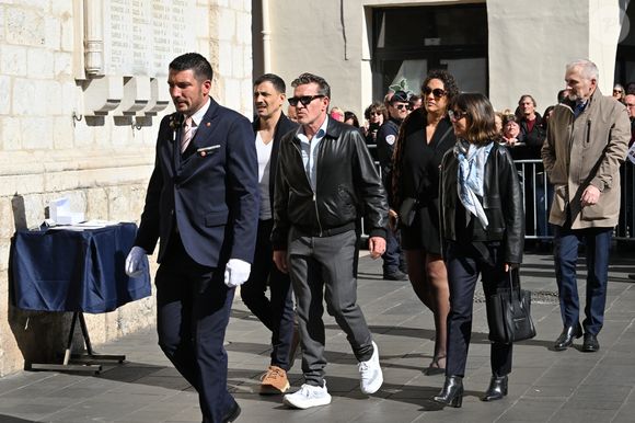 Steevy Boulay, Benjamin Castaldi, Julie Mercy, Alexia Laroche-Joubert - Obsèques de Loana Petrucciani dans la cathédrale Sainte-Réparate à Nice le 10 avril 2026. L'ancienne star de téléréalité a été retrouvée morte dans son appartement niçois par les autorités, le 25 mars dernier.
Bruno Bebert / Bestimage