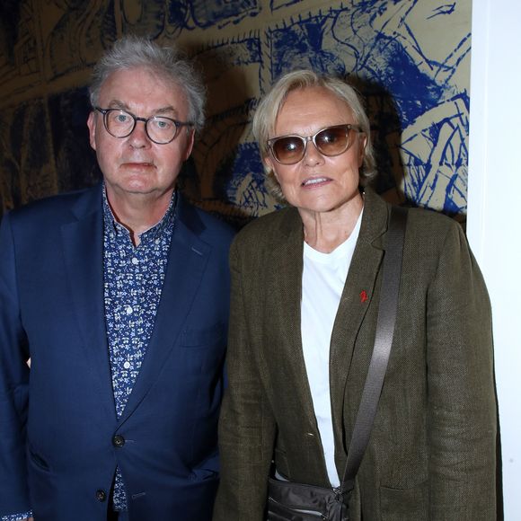 Dominique Besnehard et Muriel Robin - Line Renaud fait don de ses archives aux Archives Nationales au Ministère de la Culture, Paris le 12 Mai 2025. © Bertrand Rindoff / Bestimage