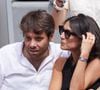 Agathe Lambret et Benjamin Duhamel - Célébrités dans les tribunes de la finale Dames des Internationaux de Tennis de Roland Garros à Paris le 8 juin 2024. © Jacovides-Moreau/Bestimage