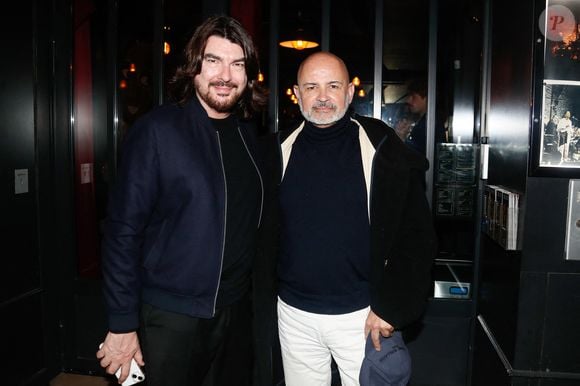 Exclusif - Stéphane Rolland et son associé Pierre Martinez - Dernier tour de chant de Jean-Jacques Debout au club "Le Bal Blomet " à Paris le 22 mars 2025. Jean-Jacques Debout, qui nous a écrit de si belles chansons, interpète un mélange de ses anciens succès de et de nouvelles compostions "Au Revoir Mais Pas Adieu", dont une consacrée au Bal Blomet. © Christophe Clovis/Bestimage