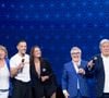 Exclusif - Olivier Macé, Claire Conty, Steevy Boulay, Catherine Vranken, Daniel jean Colloredo, Jean-Pierre Castaldi, Faustine Bollaert pour les surprises de l'enregistrement de l'émission "La Boîte à secrets", présentée par F.Bollaert et diffusée le 16 octobre sur France 3, à Paris, France, le 29 septembre 2026. © Cyril Moreau/Bestimage