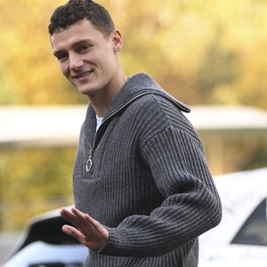 Benjamin Pavard - Arrivée des joueurs de l'équipe de France à Clairefontaine, le 14 novembre 2022. JB Autissier / Panoramic / Bestimage