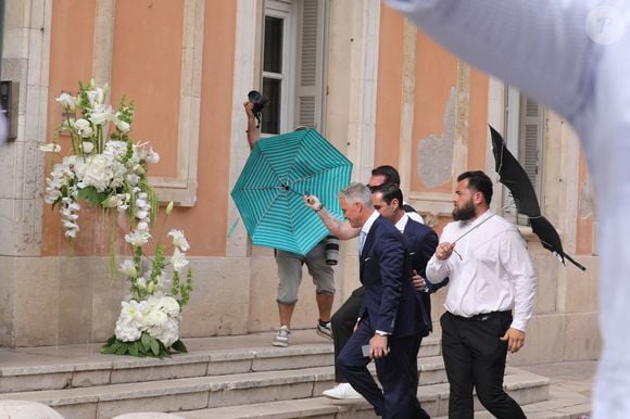 Mariage civil de Ralf Schumacher avec Etienne Bousquet-Cassagne à Saint-Tropez le 30 mai 2026. © Franz Chavaroche/Bestimage