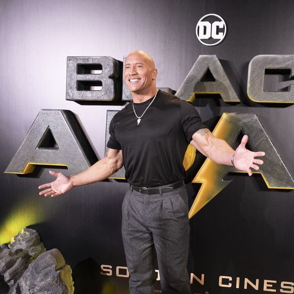 Dwayne Johnson à la première de "Black Adam" à Madrid le 19 octobre 2022.