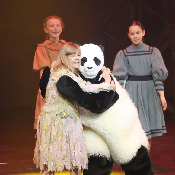 En effet, la tête du costume de Panda qu'elle utilise dans son spectacle a été dérobée

Exclusif - Spectacle de Chantal Goya "50 ans d'amour" au palais des Congrès à Paris le 25 mai 2025.
© Alain Guizard / Bestimage