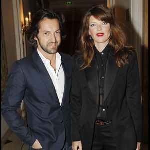 Frédéric Diefenthal et Gwendoline Hamon - Remise des prix « Les Trois Coups de l'Angélus 2012 » au cours d'un dîner dans les salons de l'hôtel Bristol à Paris, pour la 6e année consécutive, le 19 mars 2012. BERTRAND RINDOFF PETROFF / BESTIMAGE