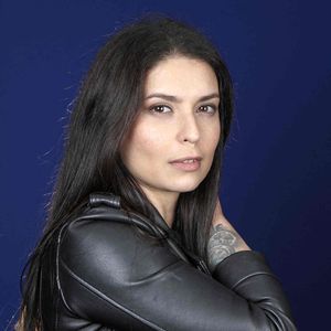 Lucie Bernardoni lors d'une séance photo à Paris, France, le 3 février 2022. Photo par Vim - Abaca