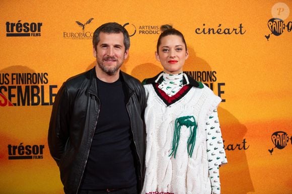 Marion Cotillard et son compagnon Guillaume Canet lors de l'avant-première du film "Nous finirons ensemble" au cinéma UGC Brouckère à Bruxelles, Belgique, le 23 avril 2019. © Alain Rolland/ImageBuzz/Bestimage