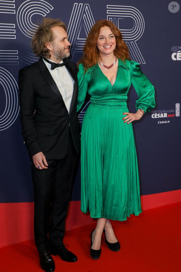 Marine Delterme, Florian Zeller - Photocall de la 47ème édition de la cérémonie des César à l'Olympia à Paris, le 25 février 2022. © Borde-Jacovides/Bestimage