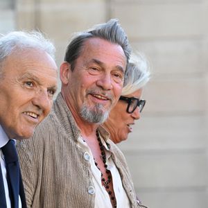 Florent Pagny, guest - Personnalités à la sortie de la cérémonie de remise de légion d'honneur de Jean-Paul Bigard, Pdg de l'entreprise éponyme, au palais de l'Elysée à Paris le 27 mai 2026.

© Lionel Urman / Bestimage