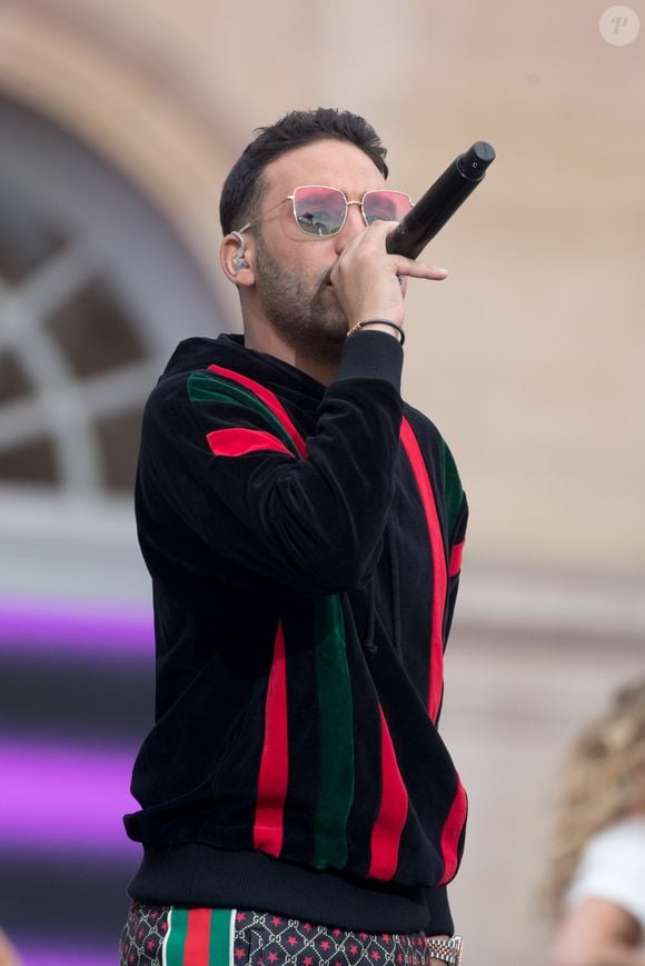 Selon "L'Informé", les propriétaires demandent plus de 106 millions d'euros à la plate-forme de location Homelly et au label Midi Midi Productions, qui aurait produit le titre. Ils exigent également de la société Google, propriétaire de YouTube, qu'elle retire la vidéo.

Exclusif - Heuss l'Enfoiré - Enregistrement de l'émission "La chanson de l'année" dans les jardins du Palais Royal à Paris. Le 11 juin 2020. © Cyril Moreau / Bestimage