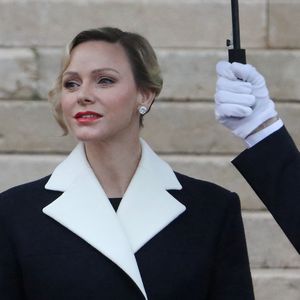 La princesse Charlene assiste à la messe pontificale dans le cadre de la célébration de la Sainte Devote, sainte patronne de Monaco, à Monaco le 27 janvier 2025. © Cyril Dodergny/Nice Matin/Bestimage