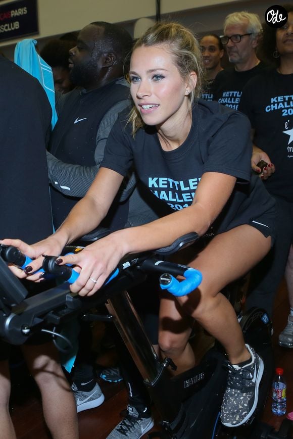 Marion Rousse - Soirée caritative "Kettler Challenge 2016" en faveur de l’association "l’Etoile de Martin" au stade Jean Bouin à Paris le 21 novembre 2016. © CVS/Bestimage