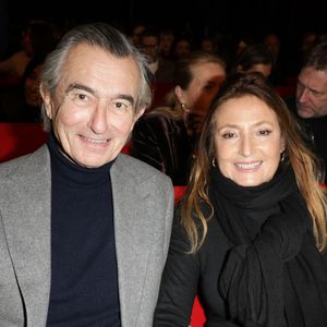 Exclusif - Philippe Douste-Blazy et sa femme Marie-Laure Bec - Célébrités assistent au spectacle "Authentique" de Ary Abittan à la Cigale à Paris les 18, 19, 22 et 23 février 2025. © Coadic Guirec/Bestimage