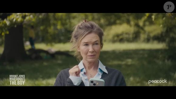 Renée Zellweger dans le film baptisée Bridget Jones : Folle de lui, dont la sortie au cinéma est prévue en 2025. © Universal Pictures/Peacock via