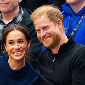 Le prince Harry, duc de Sussex, Meghan Markle, duchesse de Sussex au basket-ball en fauteuil roulant au Centre des congrès de Vancouver lors des Invictus Games Vancouver Whistler 2025 au Canada. Photo par Mischa Schoemaker/ABACAPRESS.COM