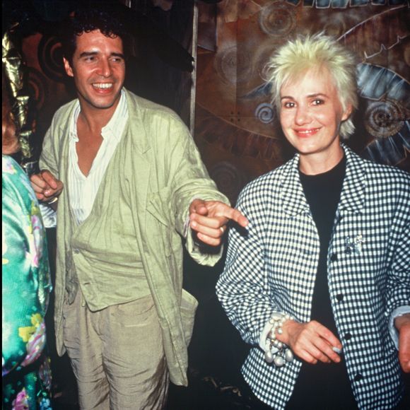 Julien Clerc et Miou-Miou en 1987. © BERTRAND RINDOFF PETROFF / BESTIMAGE