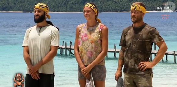 Il a vécu 40 jours incroyables aux Philippines.

Ilyesse, Charlotte et Thibault avant l'épreuve des poteaux lors de la finale de "Koh-Lanta, La Tribu maudite", sur TF1 mardi 3 décembre 2024.