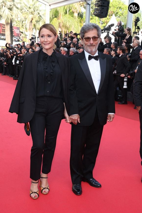 Daniela Lumbroso et son mari Eric Ghebali - Montée des marches du film « The Phoenician Scheme » lors du 78ème Festival International du Film de Cannes, au Palais des Festivals à Cannes. Le 18 mai 2025
© Jacovides-Moreau / Bestimage
