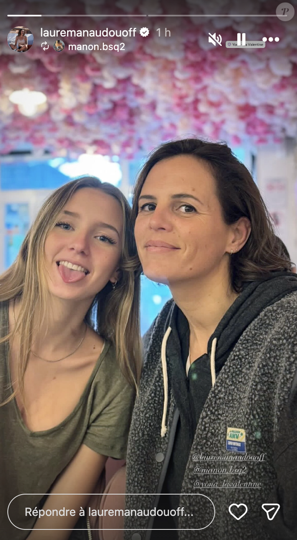 Laure Manaudou avec sa fille Manon sur Instagram. Photo : Instagram / LaureManaudou