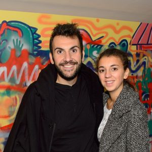 Laurent Ournac et sa femme Ludivine  - Croco Kids Party Lacoste au Pavillon Puebla à Paris le 16 septembre 2015. 
AGENCE / BESTIMAGE