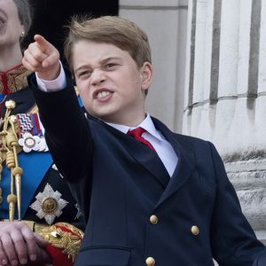 Le prince George de Galles - La famille royale d'Angleterre sur le balcon du palais de Buckingham lors du défilé "Trooping the Colour" à Londres. Le 17 juin 2023 AGENCE / BESTIMAGE