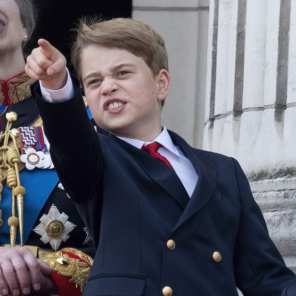 Le prince George de Galles - La famille royale d'Angleterre sur le balcon du palais de Buckingham lors du défilé "Trooping the Colour" à Londres. Le 17 juin 2023 AGENCE / BESTIMAGE