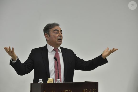 Conférence de presse de Carlos Ghosn à Beyrouth après son évasion du Japon le 8 janvier 2020.
© Dar Al Mussawir / Panoramic / Bestimage
