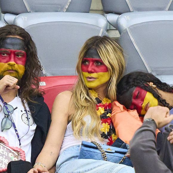 Le fils de Seal et d'Heidi Klum ne veut pas forcément suivre les traces de sa maman.

Heidi Klum GNTM avec son mari Tom Kaulitz et ses quatre enfants Lou à côté d'elle, Johan, Henry et Leni avec son petit ami Aris Rachevsky lors du match de la phase de groupe ALLEMAGNE - ECOSSE 5-1 du Championnat d'Europe 2024 de l'UEFA, le 14 juin 2024 à Munich, Allemagne. Photo by Imago/ABACAPRESS.COM