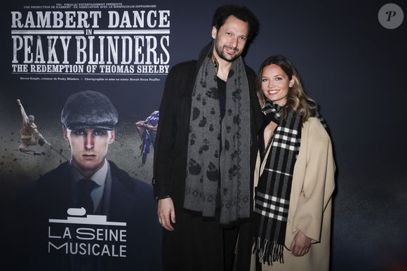 Eric Antoine et sa nouvelle compagne Gennifer Demey (présentatrice météo sur M6) - Première du spectacle "Peaky Blinders" à La Seine Musicale à Boulogne-Billancourt le 12 mars 2025. © Jacques Tribeca/Bestimage