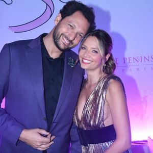 Eric Antoine et sa femme Gennifer Demey - Soirée de gala du 10ème anniversaire de l'association "Les Bonnes Fées" à l'Hôtel The Peninsula Paris le 8 octobre 2025. © Rachid Bellak/Bestimage