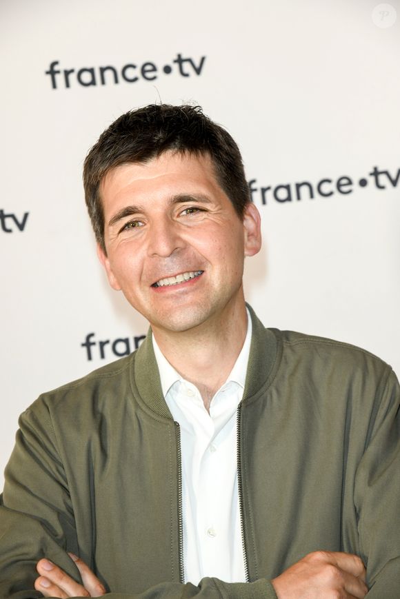 Thomas Sotto au photocall de la conférence de presse de France 2 au théâtre Marigny, à Paris, le 18 juin 2019.

Photo : Coadic Guirec / Bestimage