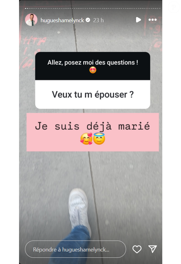 Pour la première fois, il a répondu à des questions personnelles, sur Instagram
Le professeur de théâtre de la "Star Academy 2024" Hugues Hamelynck répond aux questions de ses abonnés Instagram, le 16 janvier 2025