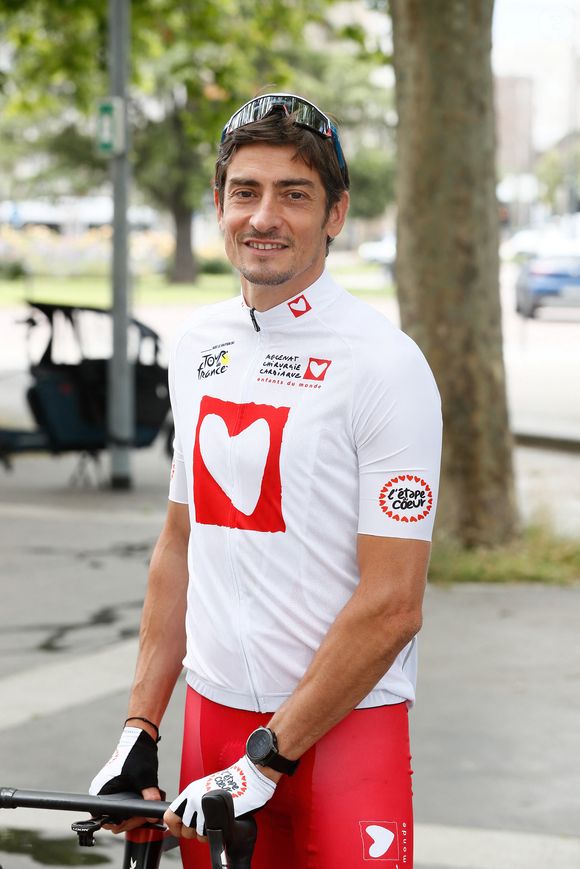 Exclusif - Claude Dartois - Portraits des personnalités à la veille de l'étape du coeur de l'association Mécénat Chirurgie Cardiaque (MCC) lors du Tour de France 2024 à Dijon, France, le 4 juillet 2024. © Christophe Clovis/Bestimage