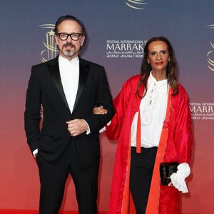 Vincent Perez, Karine Perez-Silla au photocall de la cérémonie d'hommage à Sean Penn lors de la deuxième journée du 21e Festival international du film de Marrakech, le 30 novembre 2024 à Marrakech, Maroc. © Dominique Jacovides/Bestimage