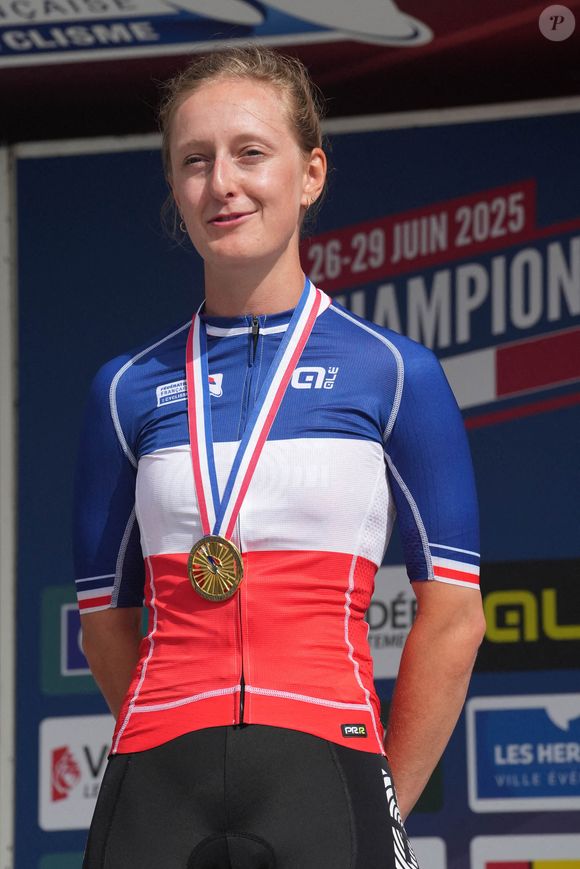 Cédrine Kerbaol lors des championnats de France 2025, épreuve cycliste, le 26 juin 2025 aux Herbiers, France Photo Laurent Lairys/ABACAPRESS.COM