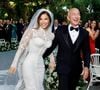 Jeff Bezos et Lauren Sanchez se sont officiellement passés la bague au doigt
Jeff Bezos et sa femme Lauren Sanchez, en robe de mariée, lors de leur cérémonie de mariage sur l’île de San Giorgio Maggiore à Venise.
Crédit : Zuma Press / Bestimage