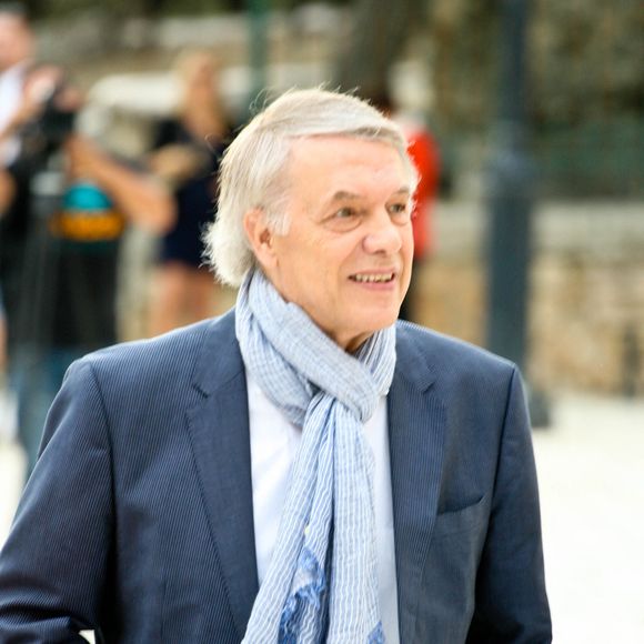 Salvatore Adamo pose à l'Odéon d'Hérode Atticus à Athènes, en Grèce, le 14 septembre 2018, à la veille de leur concert. Photo par Splash News/ABACAPRESS.COM