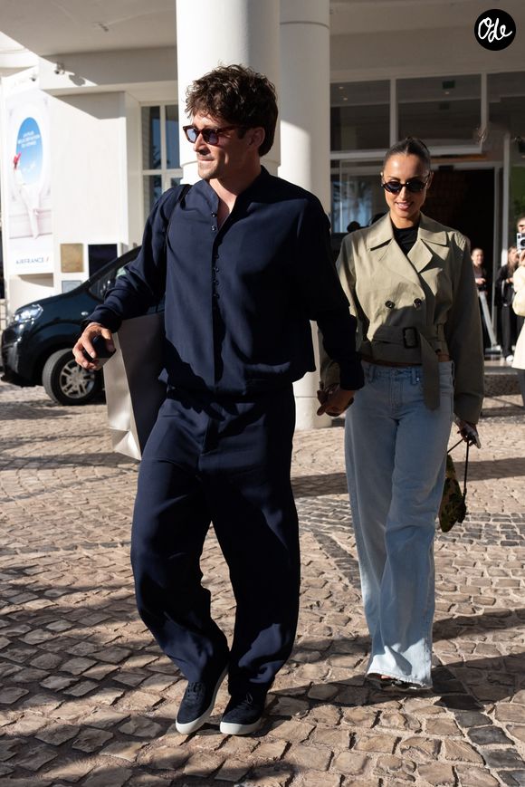 Charles Leclerc et Alexandra Leclerc quittent leur hôtel à Cannes, France, après une apparition sur le tapis rouge lors du 79ème Festival de Cannes 2026. Backgrid UK/ Bestimage
