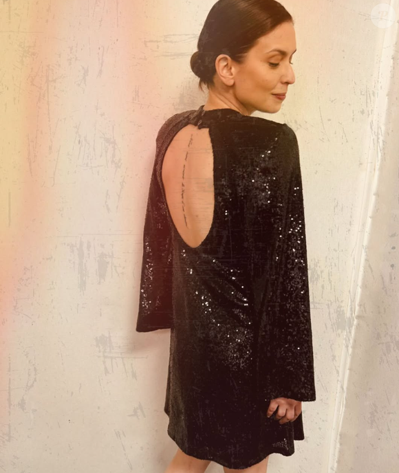 Lucie Bernardoni en coulisses d'un prime de la "Star Academy"