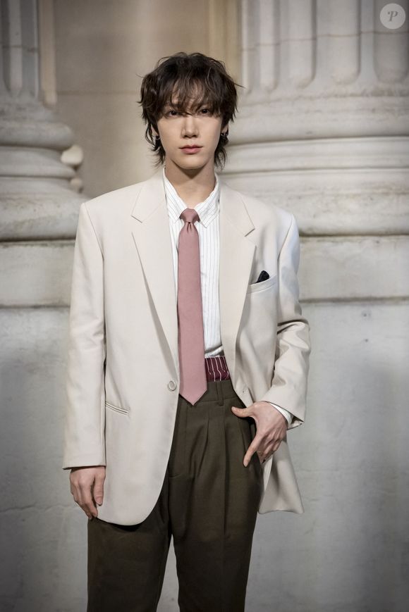 Ten Lee - Photocall du défilé Saint Laurent  "Collection Masculine Prêt-à-Porter Automne/Hiver 2025-2026" lors de la Fashion Week de Paris (PFW) le 28 janvier 2025 © Olivier Borde /Bestimage