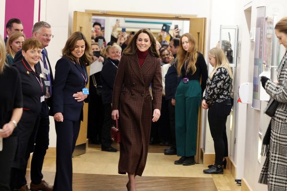Catherine (Kate) Middleton, princesse de Galles à l'hôpital Royal Marsden, où elle a reçu son traitement contre le cancer, à Londres, Royaume-Uni, le 14 janvier 2025. © Chris Jackson/WPA-Pool/Bestimage